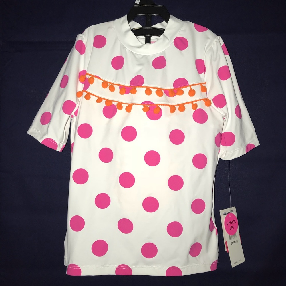 Betsey Johnson 3 PC Swimsuit Set - Picture 7 of 8